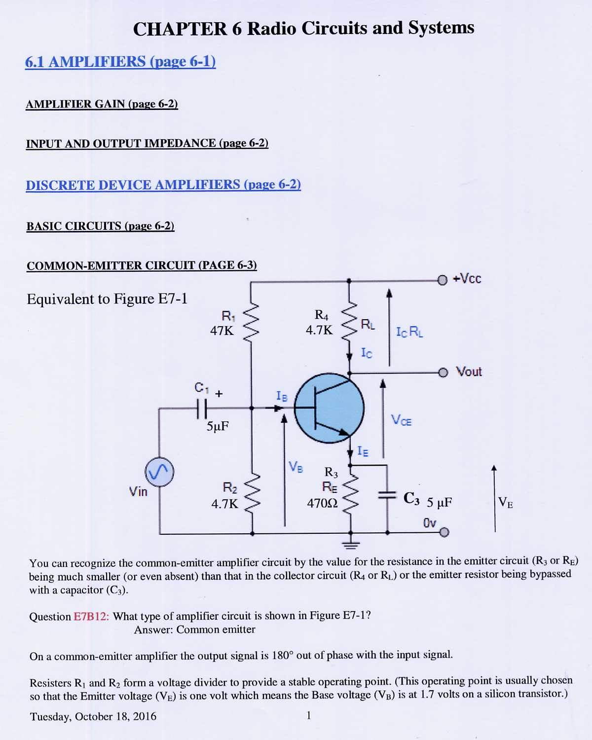Chapter 6 Radio Circuits and Systems - Pages 6-1 through 6-48
